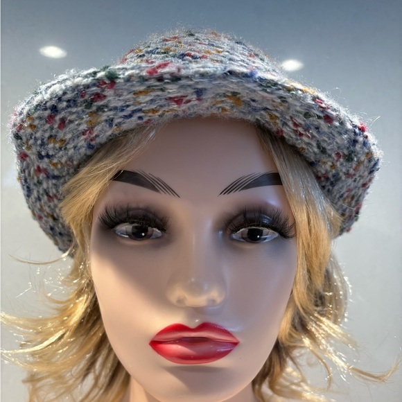 Vintage Eaton Wool Blend Tweed Cloche Hat Made In Italy - Picture 3 of 10